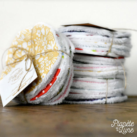 Lingettes disques démaquillantes lavables Lingettes disques démaquillantes lavables